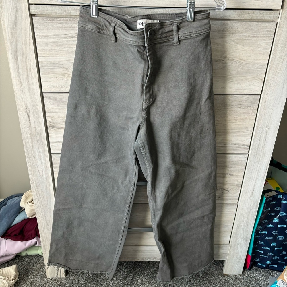 Zara Marine Straight Jeans in Gray